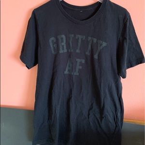 Gritty AF T Shirt, Black, Size L